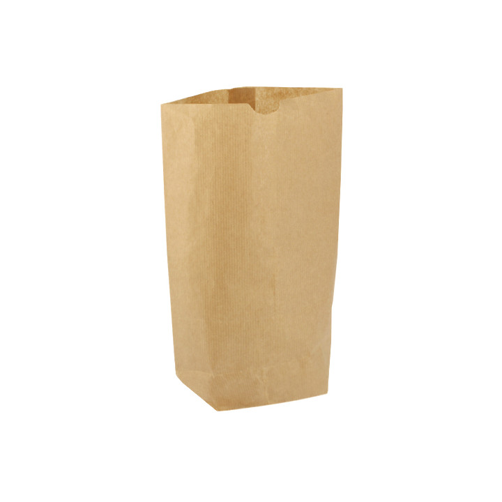 Paper Bag with Hexagonal Base Kraft 23x35cm (50 Units)