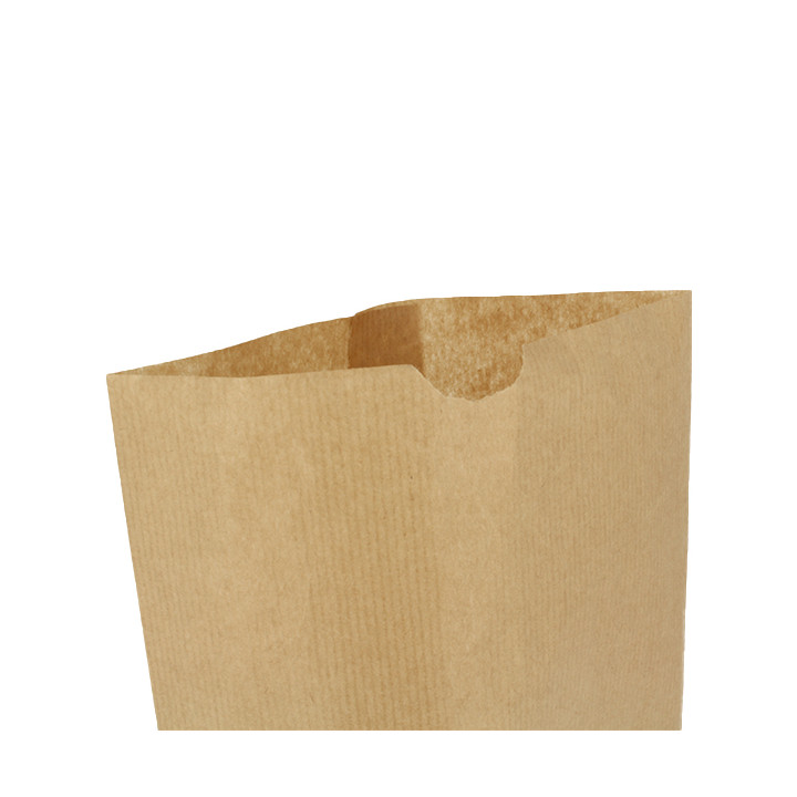 Paper Bag with Hexagonal Base Kraft 23x35cm (50 Units)