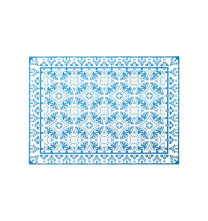 Paper Placemats 30x40cm "Alhambra" Turquoise 50g/m² (1000 Units)