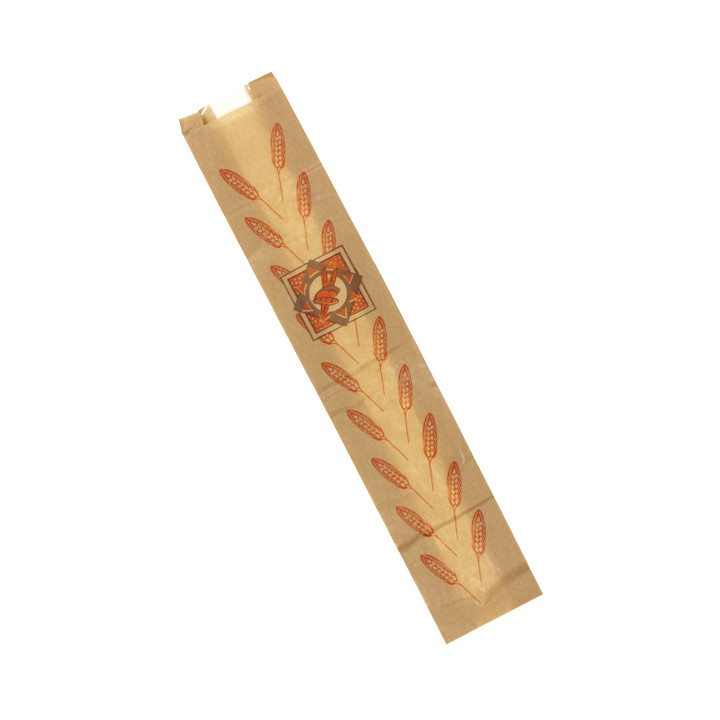 Paper Food Bag "Espigas" 9+5x50cm (125 Units) 