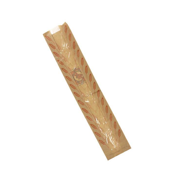 Paper Food Bag "Espigas" 9+5x50cm (1000 Units)