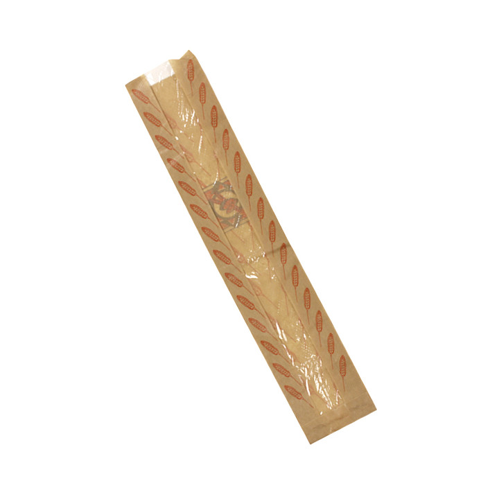 Paper Food Bag "Espigas" 9+5x50cm (1000 Units)