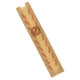 Paper Food Bag "Espigas" 9+5x50cm (1000 Units)
