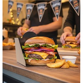 Cardboard Hamburger Spoon 12x12x10cm (25 Units)