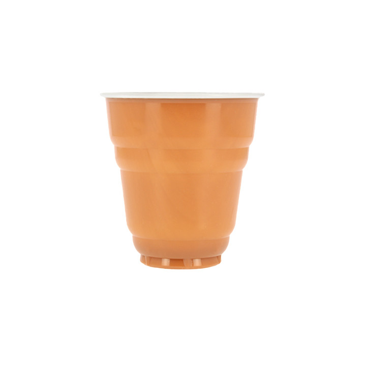Plastic Cup PS Vending "Design" Two Tones 166ml Ø7,0cm (100 Units)  