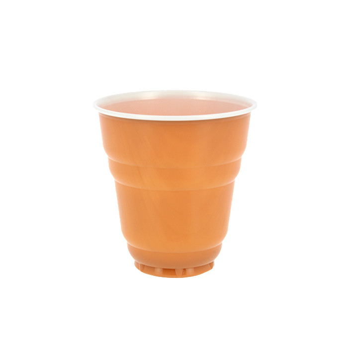 Plastic Cup PS Vending "Design" Two Tones 166ml Ø7,0cm (100 Units)  
