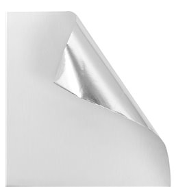 Wikkel Aluminium Dubbellaags Papier Zilver 35,5x40,5cm (1.000 Units)