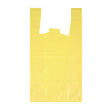 Plastic T-Shirt Bag 70% Recycled “Colors” Yellow 42x53cm 50µm (40 Units) 