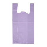Plastic T-Shirt Bag 70% Recycled “Colors” Lilac 42x53cm 50µm (40 Units) 