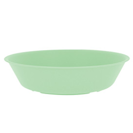 Reusable Plate Deep Durable Mineral-Filled PP Green Ø18cm (12 Units)