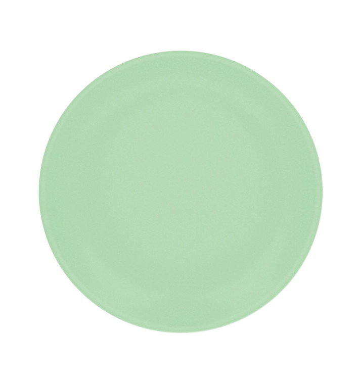 Reusable Plate Durable Mineral-Filled PP Green Ø27,4cm (12 Units)