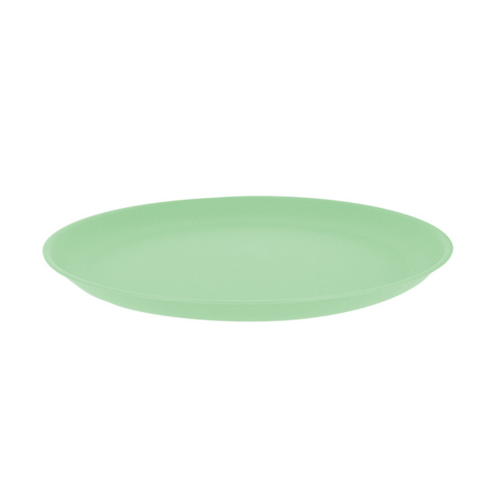 Reusable Plate Durable PP Mineral Green Ø27,5cm (6 Units)