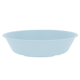 Reusable Plate Deep Durable Mineral-Filled PP Blue Ø18cm (12 Units)
