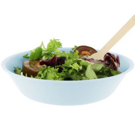 Reusable Plate Deep Durable Mineral-Filled PP Blue Ø18cm (12 Units)