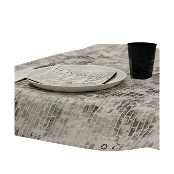 Pre-Cut Paper Tablecloth 1x1m "Blocks" 40g/m² (400 Units)