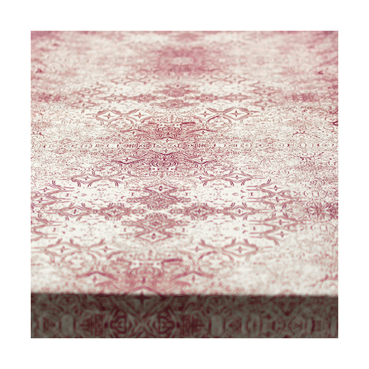 Pre-Cut Paper Tablecloth 1x1m "Mosaic" Burgundy 40g/m² (400 Units)