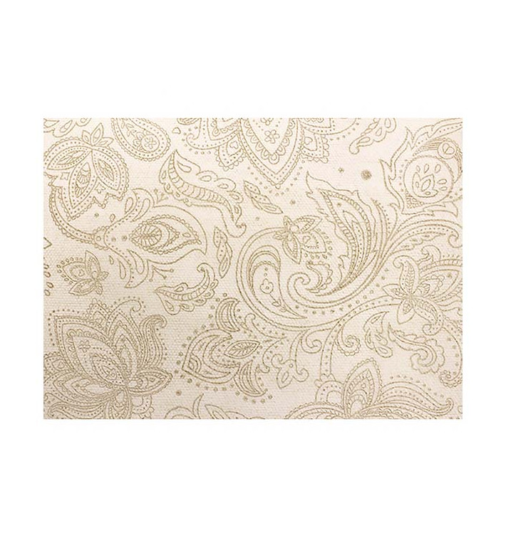 Non-Woven Tablecloth Roll 1,2x50m "Mandala" Cream 50g/m² P40cm (4 Units)