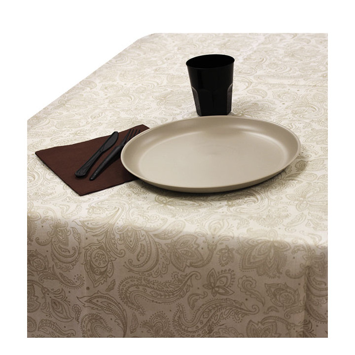 Non-Woven Tablecloth Roll 0,4x48m "Mandala" Cream 50g/m² P40cm (1 Unit)