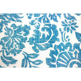 Airlaid Tablecloth Roll 1,2x25m "Versalles" Turquoise 50g/m² (6 Units)