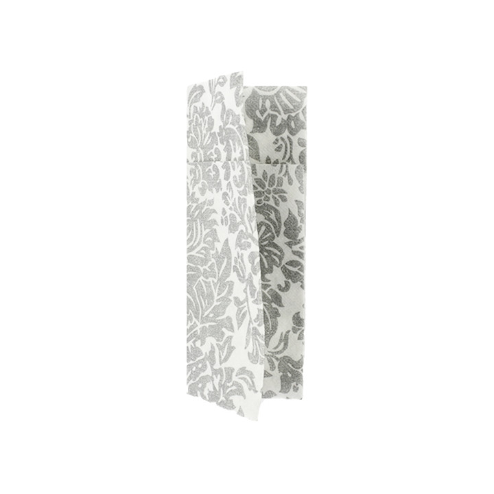 Pocket Fold Airlaid Napkins "Versalles" Grey 32x40cm 55g/m² (800 Units) 
