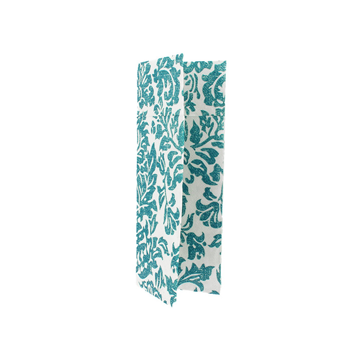 Pocket Fold Airlaid Napkins "Versalles" Turquoise 32x40cm 55g/m² (800 Units) 