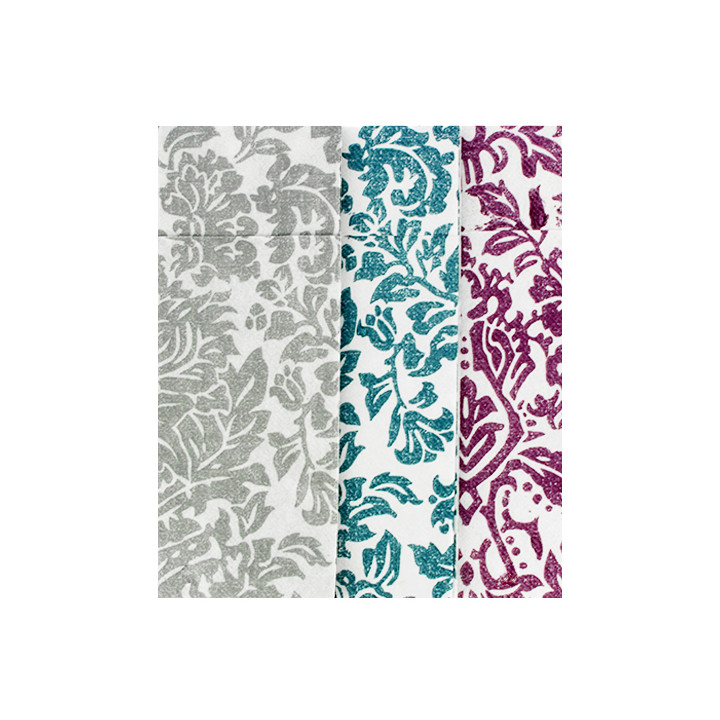Pocket Fold Airlaid Napkins "Versalles" Purple 32x40cm 55g/m² (40 Units) 