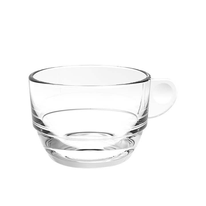 Reusable Plastic Cup SAN “Cappuccino” Transparent 166ml (36 Units)