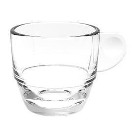 Reusable Plastic Cup SAN “Espresso” Transparent 80ml (36 Units)