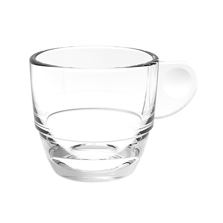 Reusable Plastic Cup SAN “Espresso” Transparent 80ml (36 Units)