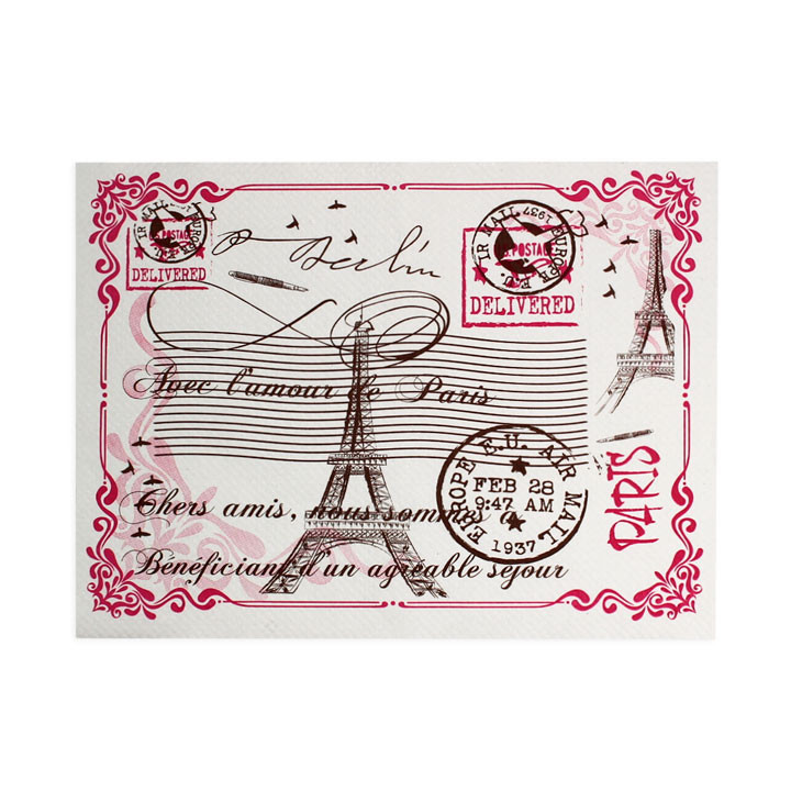 Placemat of Paper in White "Paris" 30x40cm 40g/m² (1.000 Units)