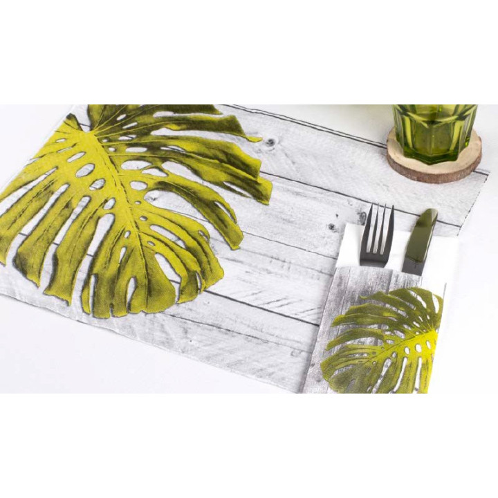 Placemat of Paper in White "Havana" 30x40cm 40g/m² (1.000 Units)