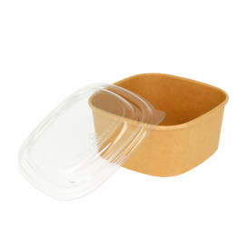 Plastic Lid rPET Crystal 13x13cm (300 Units)