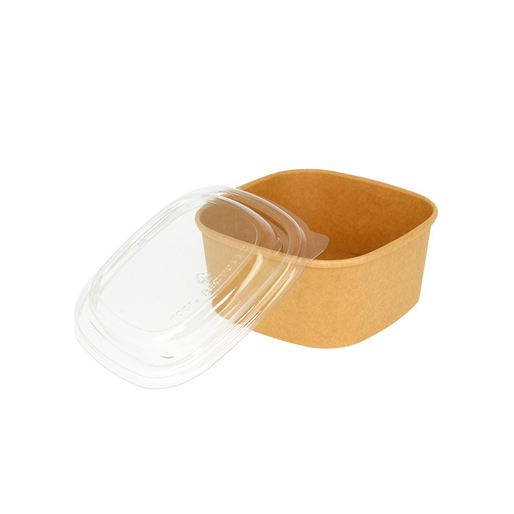 Plastic Lid rPET Crystal 13x13cm (300 Units)