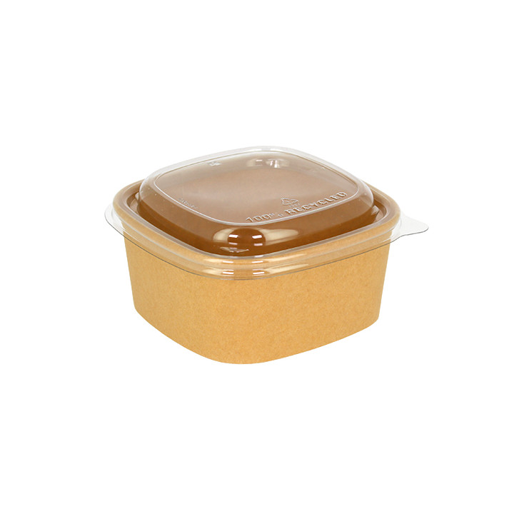Plastic Lid rPET Crystal 13x13cm (300 Units)