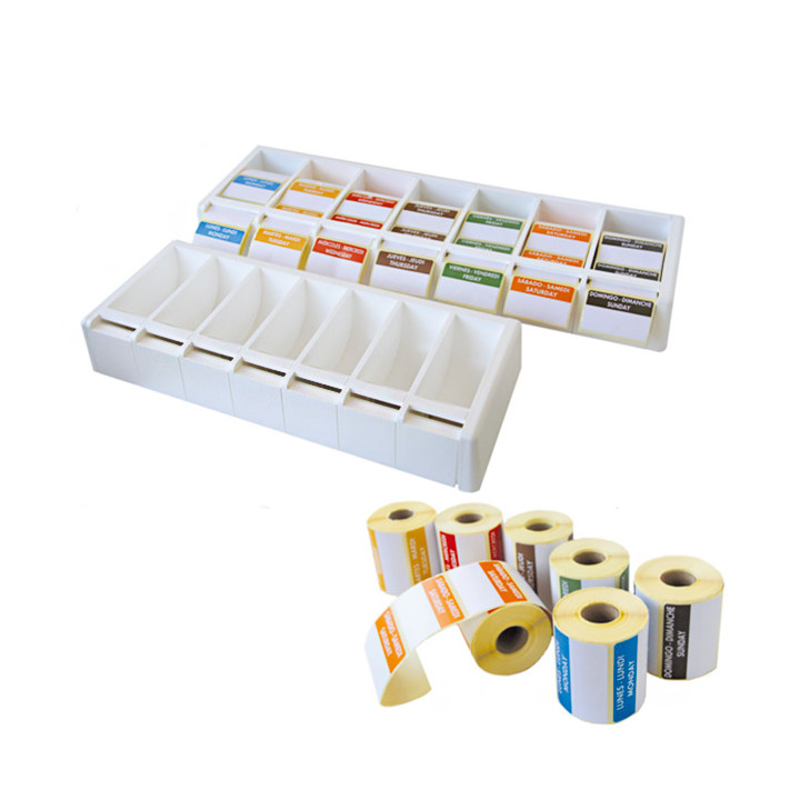 Self-Adhesive Rectangular Roll "Thursday" 5x2,5cm (1.000 Units)