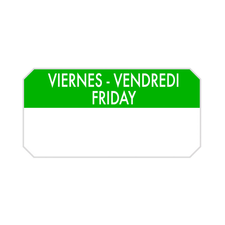 Self-Adhesive Rectangular Roll "Friday" 5x2,5cm (1.000 Units)