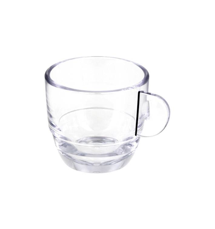 Reusable Plastic Cup SAN “Espresso” Transparent 80ml (6 Units) 