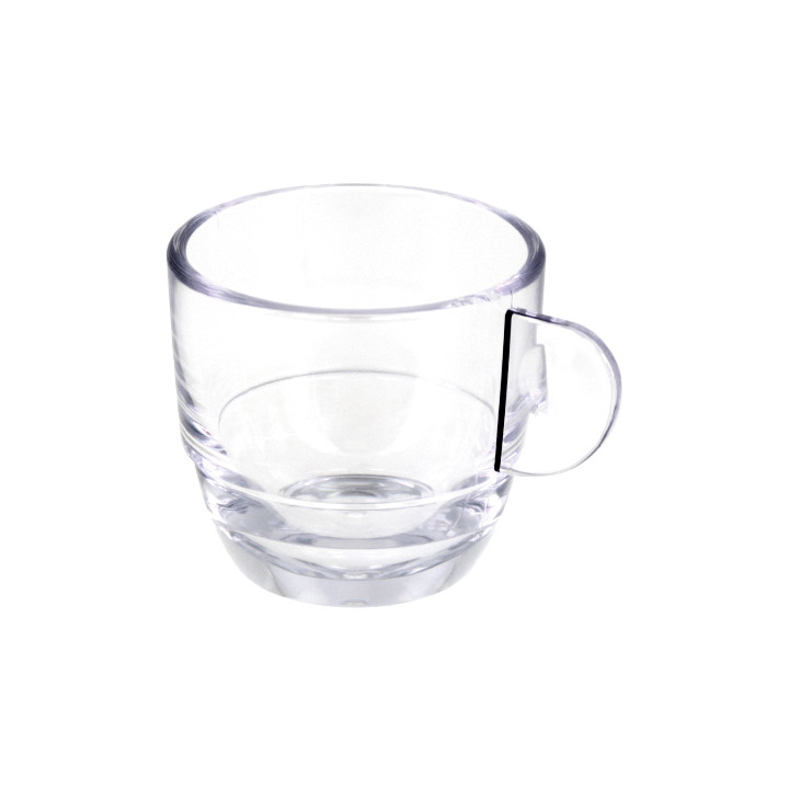 Reusable Plastic Cup SAN “Espresso” Transparent 80ml (6 Units) 