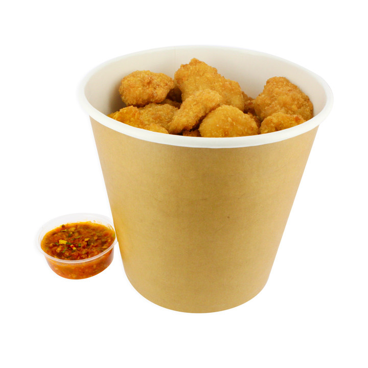 Paper Chicken Bucket with Lid 3990ml (300 Units)