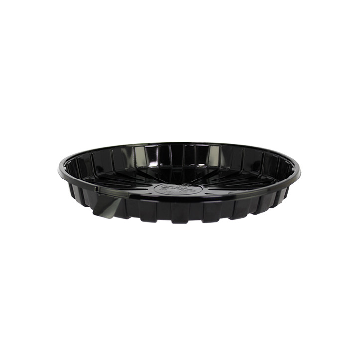 Cake Container APET Black Ø25,5cm (10 Units)