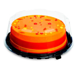 Lid for Cake Container APET Ø28,5x8cm (120 Units)