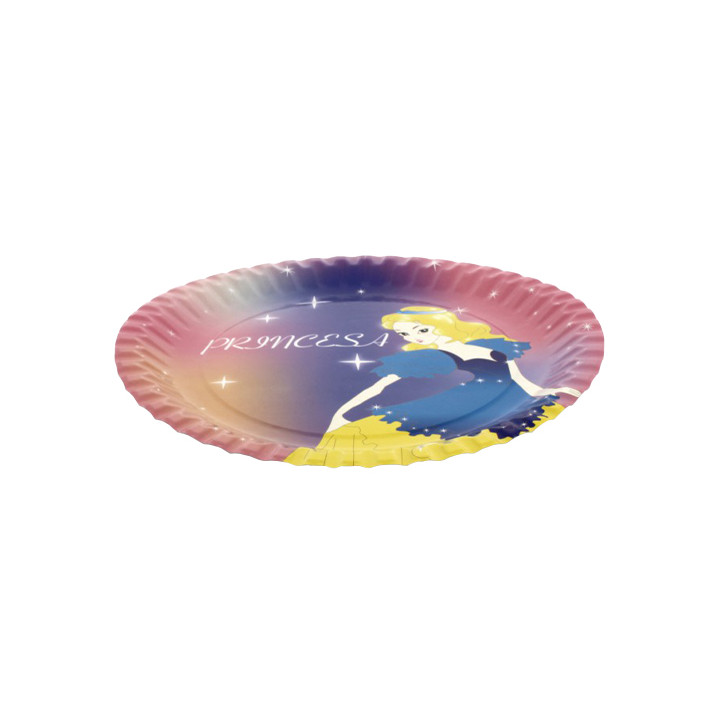 Paper Plate Princess Design 23cm (8 Units) 