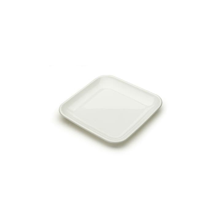 Plastic Tasting Plate PS White 6x6x1 cm 