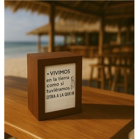 White Tissue Paper Dispenser Napkins "Phrases" 17x17cm (200 Units)
