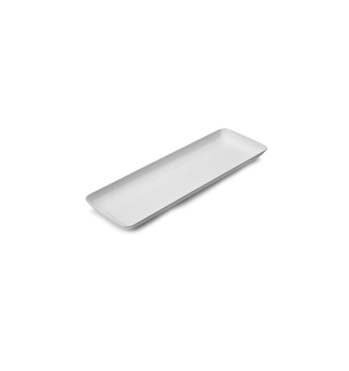 Plastic Tasting Tray PS White 6x19 cm 