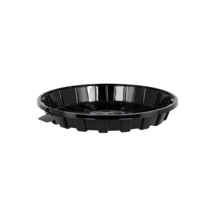 Cake Container APET Black Ø16cm (210 Units)