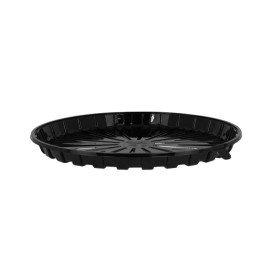 Cake Container APET Black Ø31cm (90 Units)