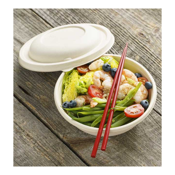 Sugarcane Bowl "Buddha" 650ml Ø17x6cm (50 Units)  