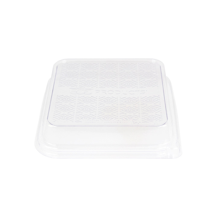 PLA Lid for Sugarcane Food Container 18,5x18,5cm (300 Units)