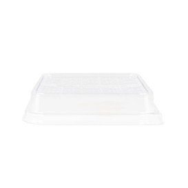 PLA Lid for Sugarcane Food Container 18,5x18,5cm (300 Units)